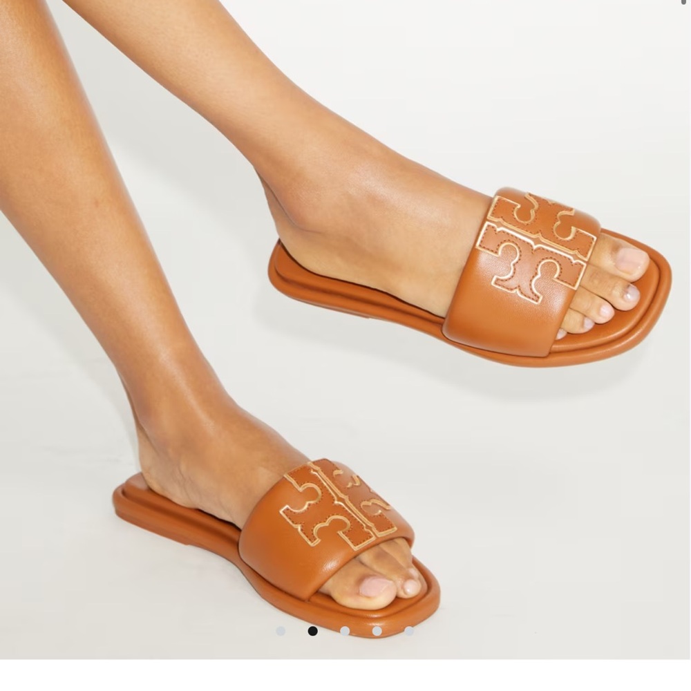 Tory Burch Tan Slide Sandals